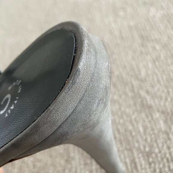 Chanel Green Suede Slingback Pumps, Size 40 1/2 EU - Picture 13 of 15